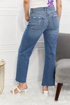 Kancan Full Size Melanie Crop Wide Leg Jeans - Guy Christopher