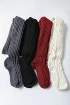 Knee High Cable Knit Socks - Guy Christopher