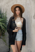 Knit Netted Cardigan - Guy Christopher