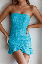 LACE CROCHET MINI DRESS - Guy Christopher