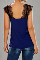 Lace Trim Sweetheart Neck Cami - Guy Christopher