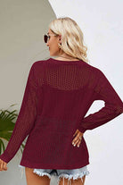 Lace-Up Slit Knit Top - Guy Christopher