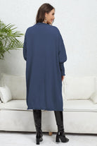 Lantern Sleeve Open Front Pocketed Cardigan - Guy Christopher