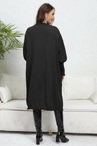 Lantern Sleeve Open Front Pocketed Cardigan - Guy Christopher