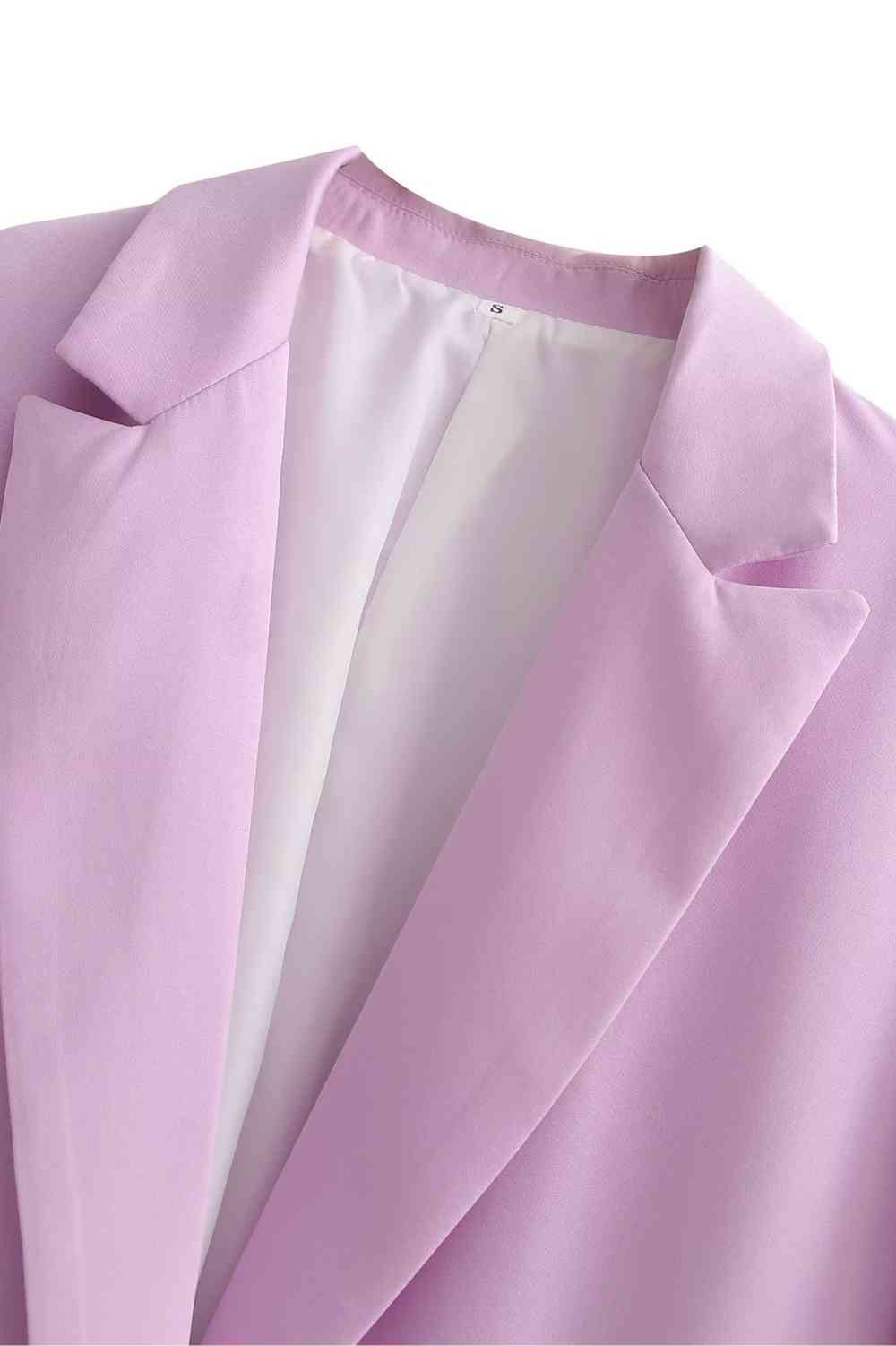 Lapel Collar Longline Blazer - Guy Christopher