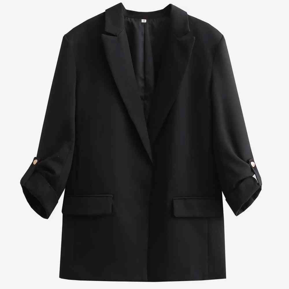 Lapel Collar Longline Blazer - Guy Christopher