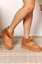 Legend Women's Fleece Lined Chunky Platform Mini Boots - Guy Christopher