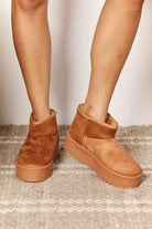 Legend Women's Fleece Lined Chunky Platform Mini Boots - Guy Christopher