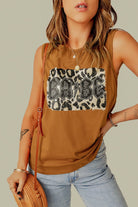 Leopard Babe Graphic Tank - Unleash Your Fierce and Feminine Side with Jungle-Inspired Style - Made from Pure Cotton for All-Day Comfort - Guy Christopher