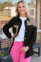 Leopard Collared Button Down Jacket - Guy Christopher