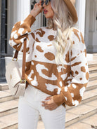 Leopard Drop Shoulder Sweater - Guy Christopher