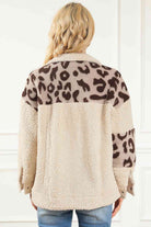 Leopard Snap Down Collared Neck Jacket - Guy Christopher