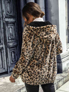 Leopard Zip-Up Hooded Jacket - Guy Christopher