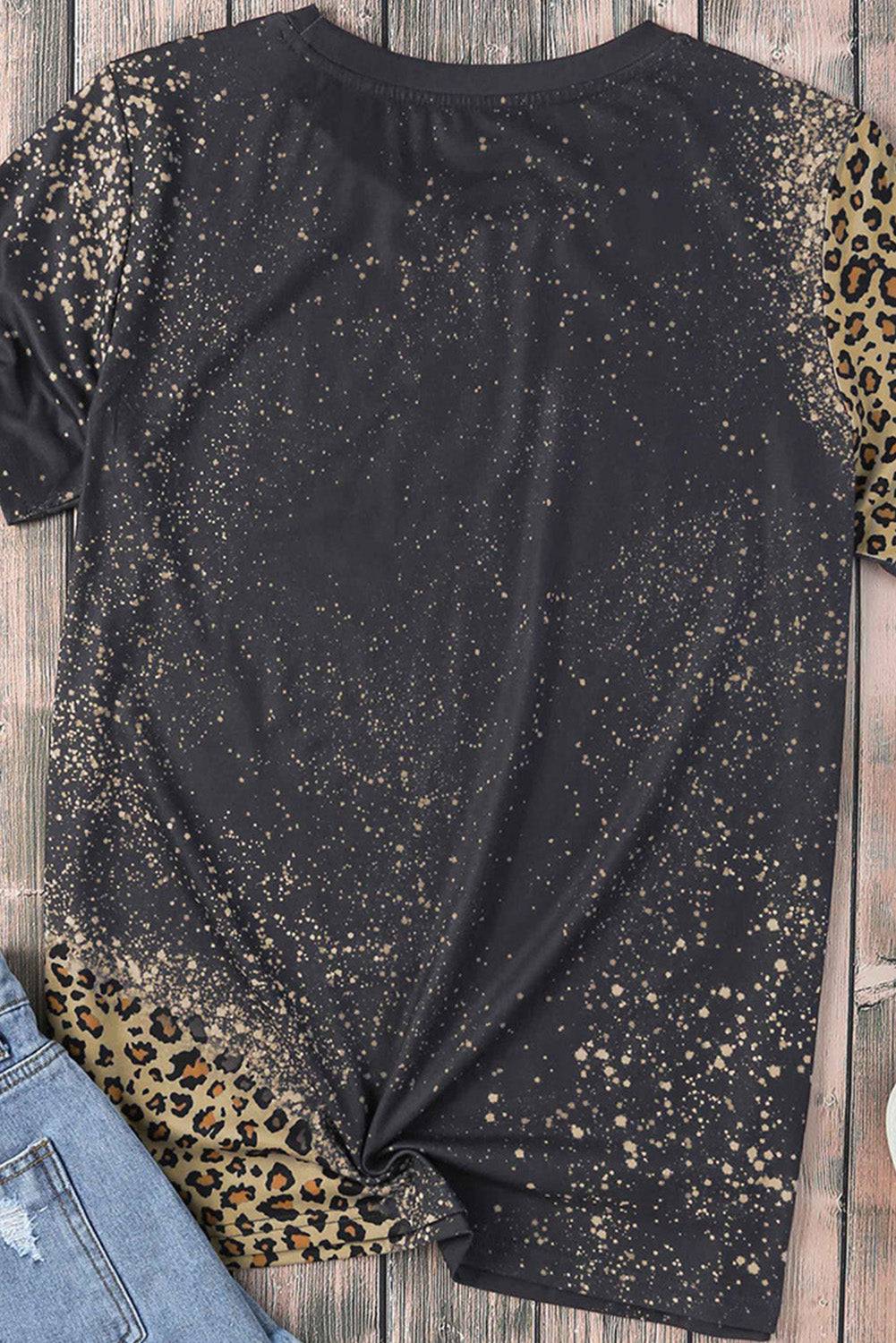 "Leopard's Romance - Ignite Your Passion for Fashion with Our Wildly Elegant Tee Shirt" - Guy Christopher