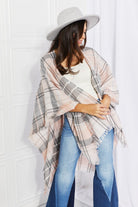 Leto Punch of Plaid Lightweight Poncho - Guy Christopher