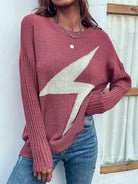 Lightning Graphic Distressed Sweater - Guy Christopher