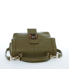 Linda Leather Convertible Backpack Purse Olive Green - Guy Christopher