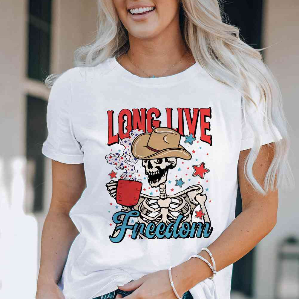 LONG LIVE FREEDOM Graphic Short Sleeve Tee - Guy Christopher