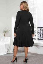 Long Sleeve Cutout Detail Dress - Guy Christopher