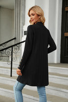 Long Sleeve Open Front Cardigan - Guy Christopher