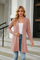 Long Sleeve Open Front Cardigan - Guy Christopher