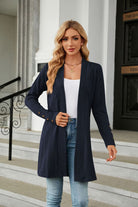 Long Sleeve Open Front Cardigan - Guy Christopher