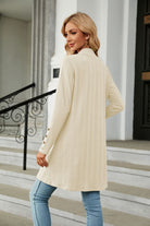 Long Sleeve Open Front Cardigan - Guy Christopher