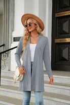 Long Sleeve Open Front Cardigan - Guy Christopher