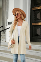 Long Sleeve Open Front Cardigan - Guy Christopher