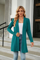 Long Sleeve Open Front Cardigan - Guy Christopher