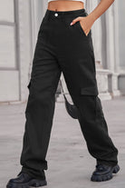 Long Straight Leg Jeans with Pockets - Guy Christopher