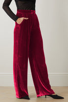 Loose Fit High Waist Long Pants with Pockets - Guy Christopher