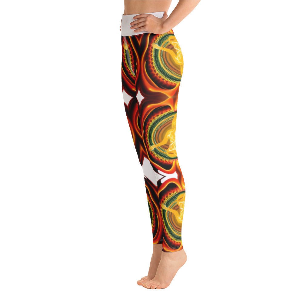Love in Motion - Embrace your inner goddess with the vibrant and sensuous Funky Yoga Leggings. - Guy Christopher