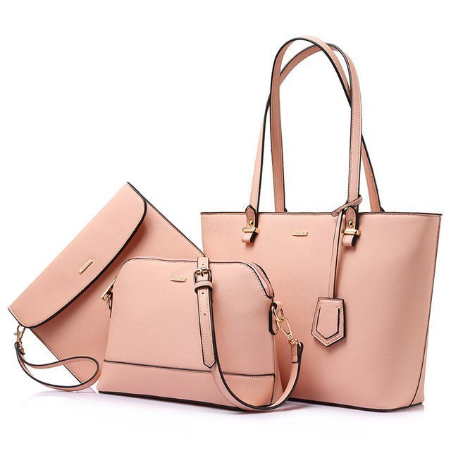 LOVEVOOK 2022 Brand Designer PU Leather Ladies Shoulder Hand bag 3 pcs Luxury Purse and Handbags Set Large Cute Women Tote Bags - Guy Christopher