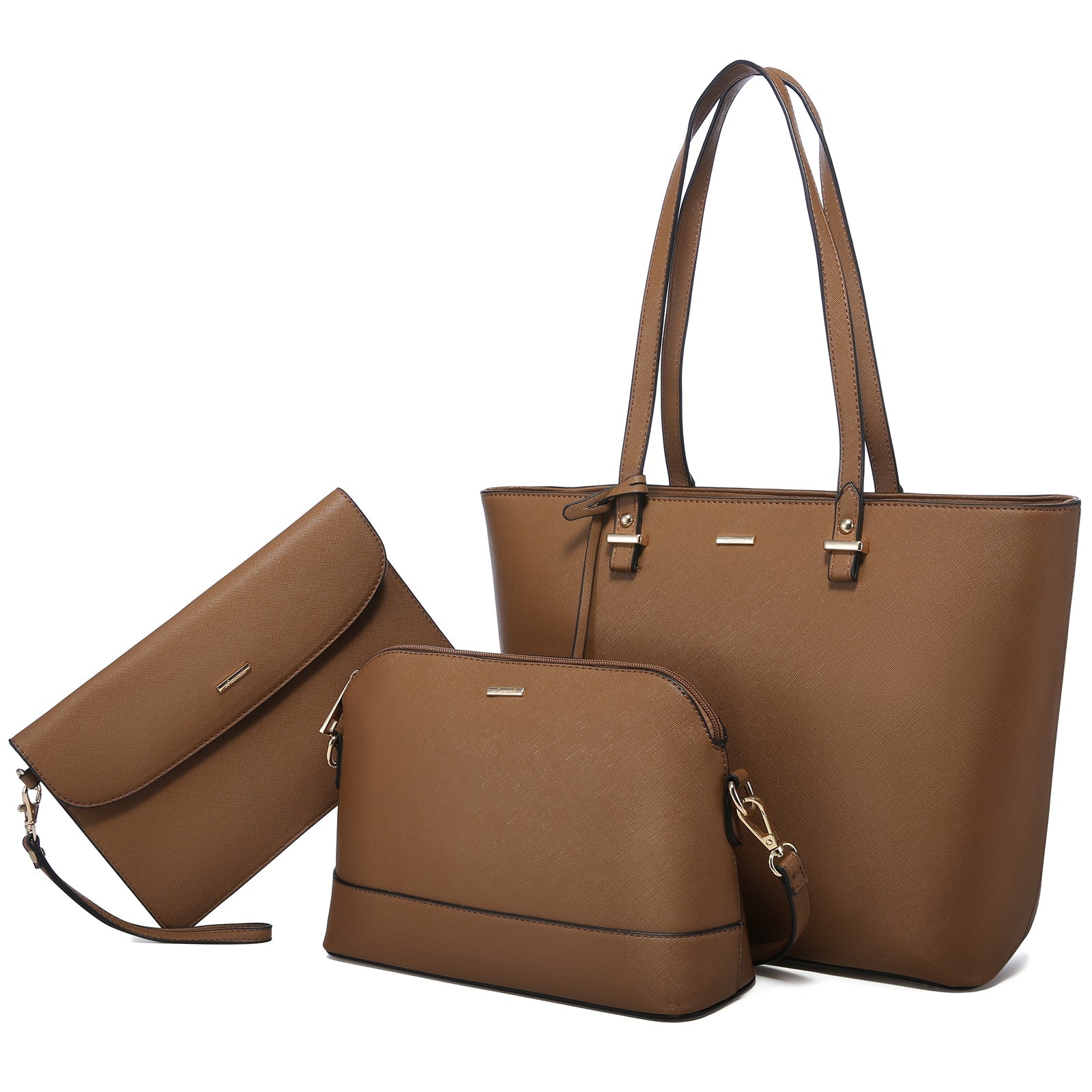 LOVEVOOK 2022 Brand Designer PU Leather Ladies Shoulder Hand bag 3 pcs Luxury Purse and Handbags Set Large Cute Women Tote Bags - Guy Christopher