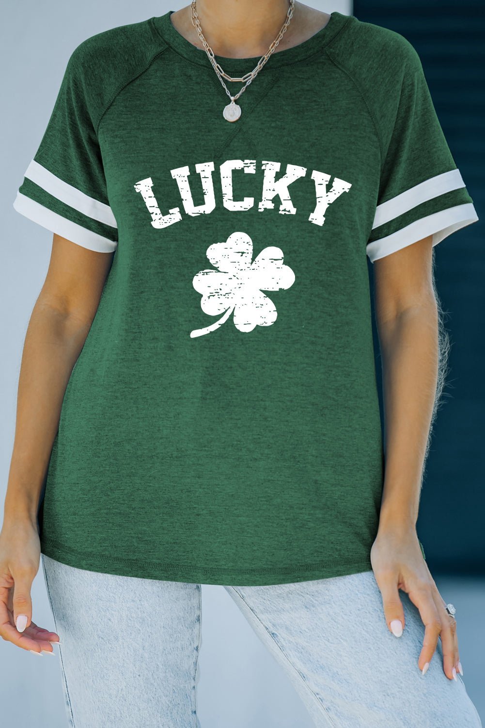 Lucky Clover Graphic Tee Shirt - Feel Lucky and Look Stunning - Add a Touch of Romance to Your Wardrobe - Guy Christopher