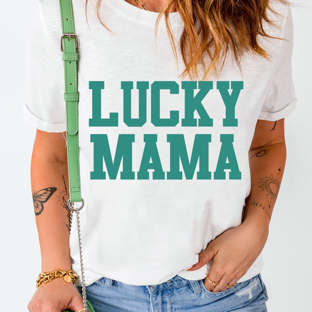 "Lucky Mama - Embrace the Enchantment of Love with this Magical Graphic Tee - Feel Lucky and Radiant Every Day!" - Guy Christopher