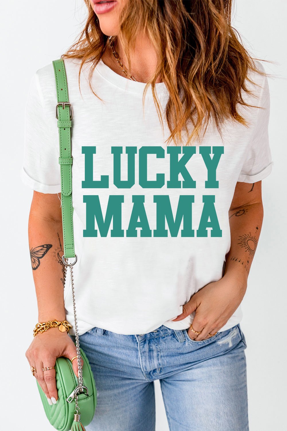 "Lucky Mama - Embrace the Enchantment of Love with this Magical Graphic Tee - Feel Lucky and Radiant Every Day!" - Guy Christopher