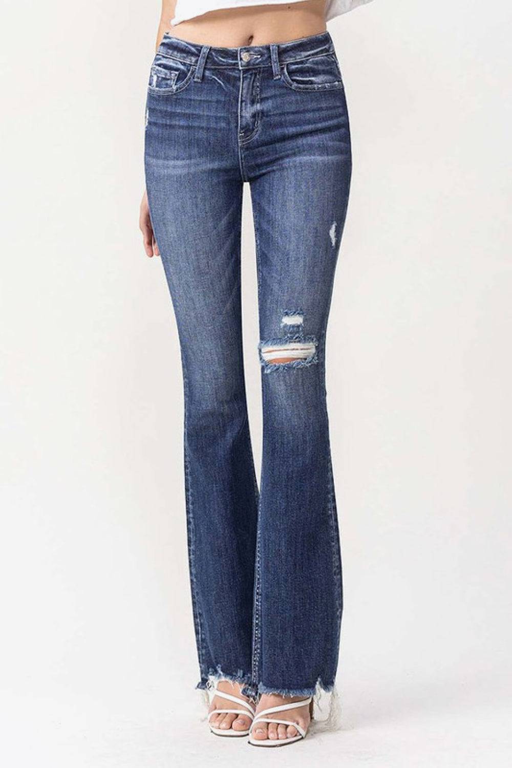 Luna Full Size High Rise Flare Jeans - Embrace your curves with confidence and style - Elevate your look to new heights. - Guy Christopher