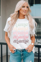 MAMA Graphic Contrast Tee Shirt - Celebrating the Magic of Motherhood - Luxuriously Soft and Versatile - Guy Christopher