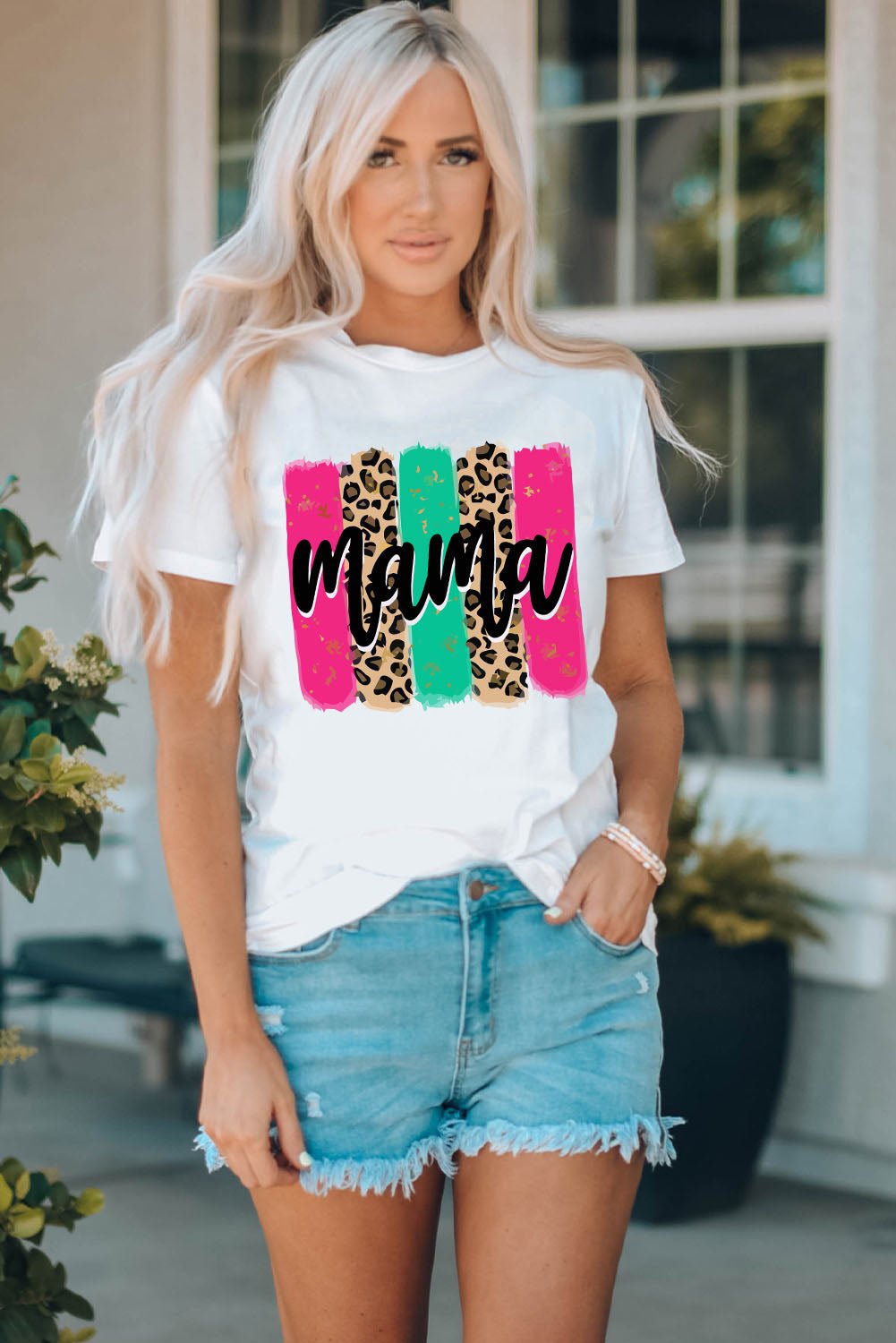 MAMA Graphic Round Neck T-Shirt - Embrace the Enchantment of Motherhood - Feel Like a Goddess - Guy Christopher