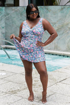 Marina West Swim Full Size Clear Waters Swim Dress in Rose Sky - Guy Christopher