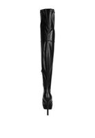 Marvelettes Faux Leather High Heeled Long Boots - Guy Christopher