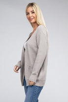 Melange Open Front Sweater Cardigan - Guy Christopher