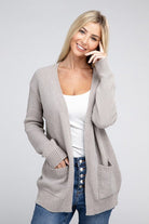 Melange Open Front Sweater Cardigan - Guy Christopher