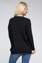 Melange Open Front Sweater Cardigan - Guy Christopher