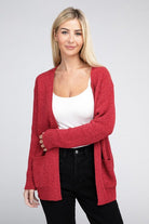 Melange Open Front Sweater Cardigan - Guy Christopher