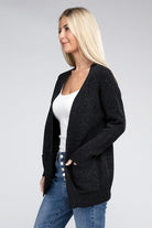 Melange Open Front Sweater Cardigan - Guy Christopher