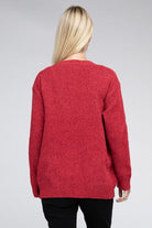 Melange Open Front Sweater Cardigan - Guy Christopher