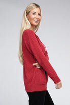 Melange Open Front Sweater Cardigan - Guy Christopher